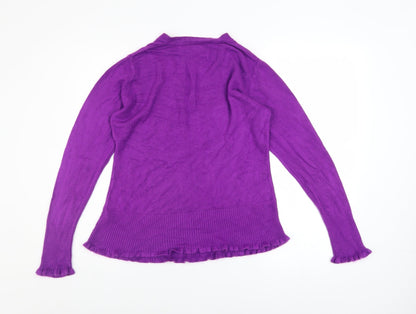 Womens UK Size 14 Debenhams Purple Pullover Jumper