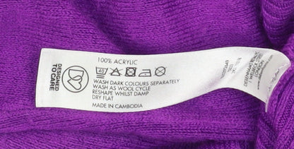 Womens UK Size 14 Debenhams Purple Pullover Jumper