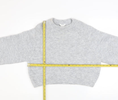 Womens UK Size XS Topshop Grey Pullover Jumper