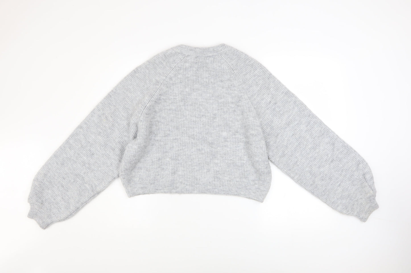 Womens UK Size XS Topshop Grey Pullover Jumper