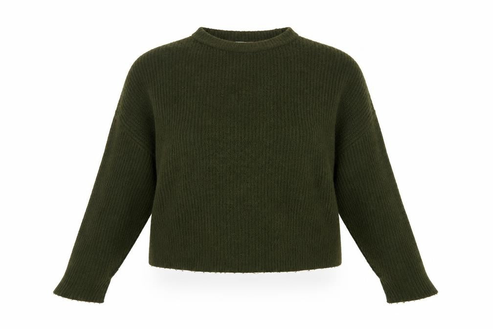 Womens UK Size M Topshop Green Pullover Jumper