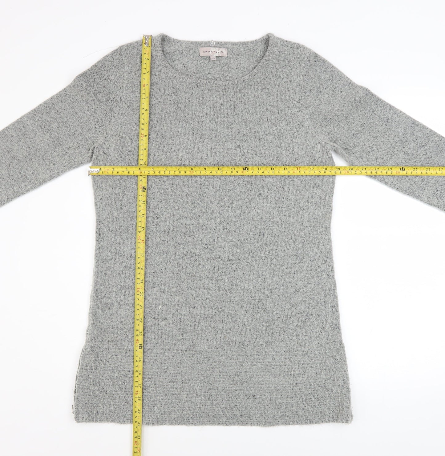 Womens UK Size L Amaryllis Grey Pullover Jumper