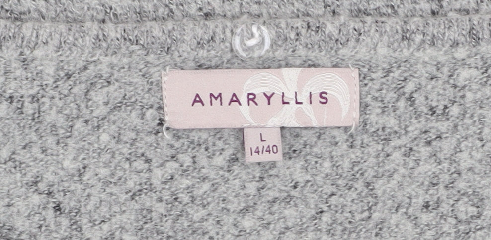 Womens UK Size L Amaryllis Grey Pullover Jumper