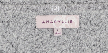 Womens UK Size L Amaryllis Grey Pullover Jumper