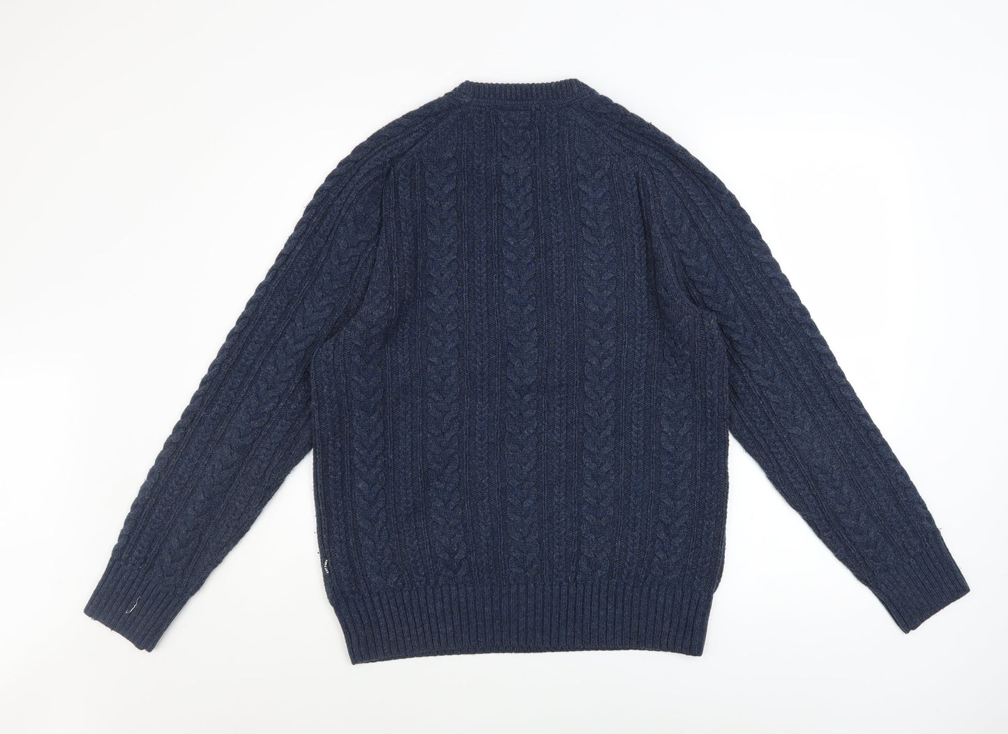 Mens UK Size M Fat Face Blue Pullover Jumper