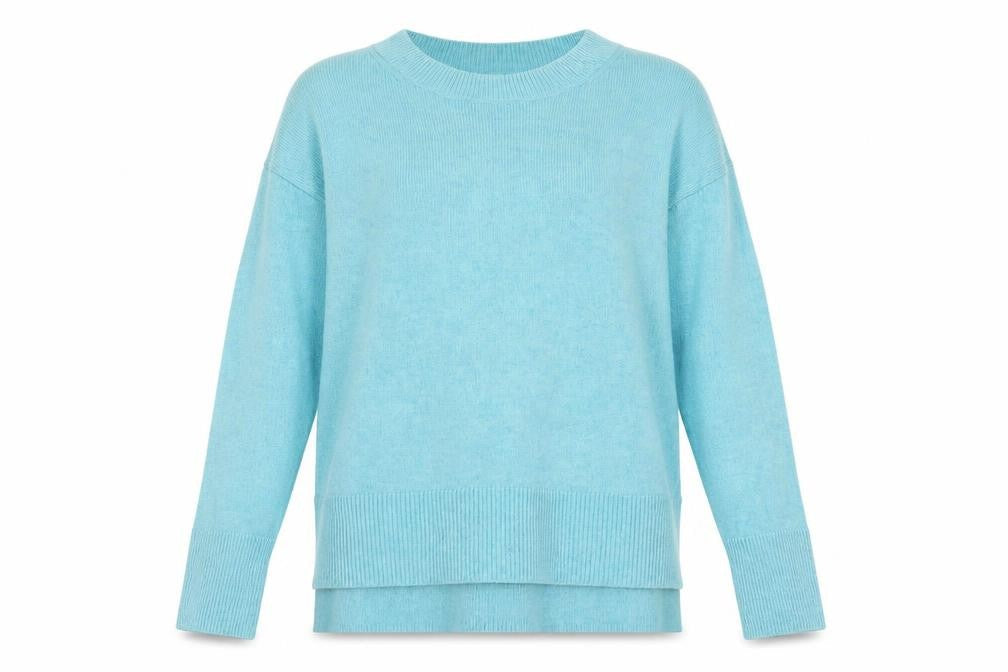 Gap Women’s Blue Crew Neck Wool Blend Knit Jumper Size M