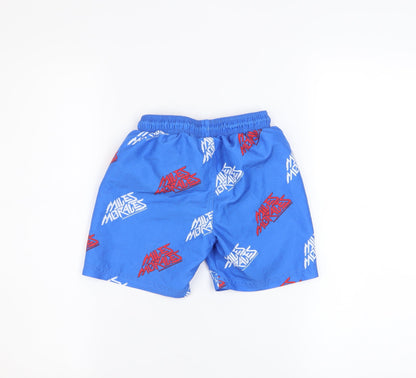 Marvel Boys Blue Spider-Man Swim Shorts 5-6 Years Quick Dry Lined