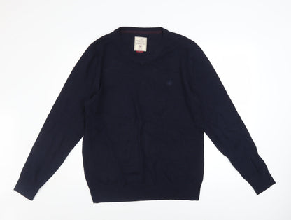 Mens UK Size L Fat Face Blue Pullover Jumper
