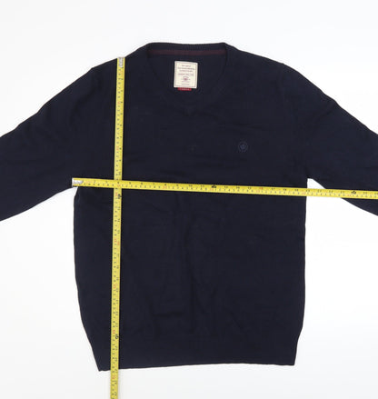 Mens UK Size L Fat Face Blue Pullover Jumper