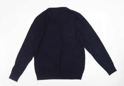 Mens UK Size L Fat Face Blue Pullover Jumper