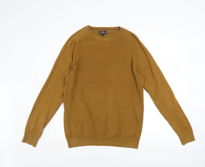 Mens UK Size M NEXT Brown Pullover Jumper
