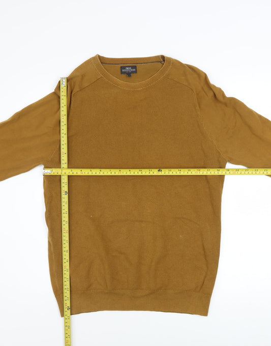 Mens UK Size M NEXT Brown Pullover Jumper