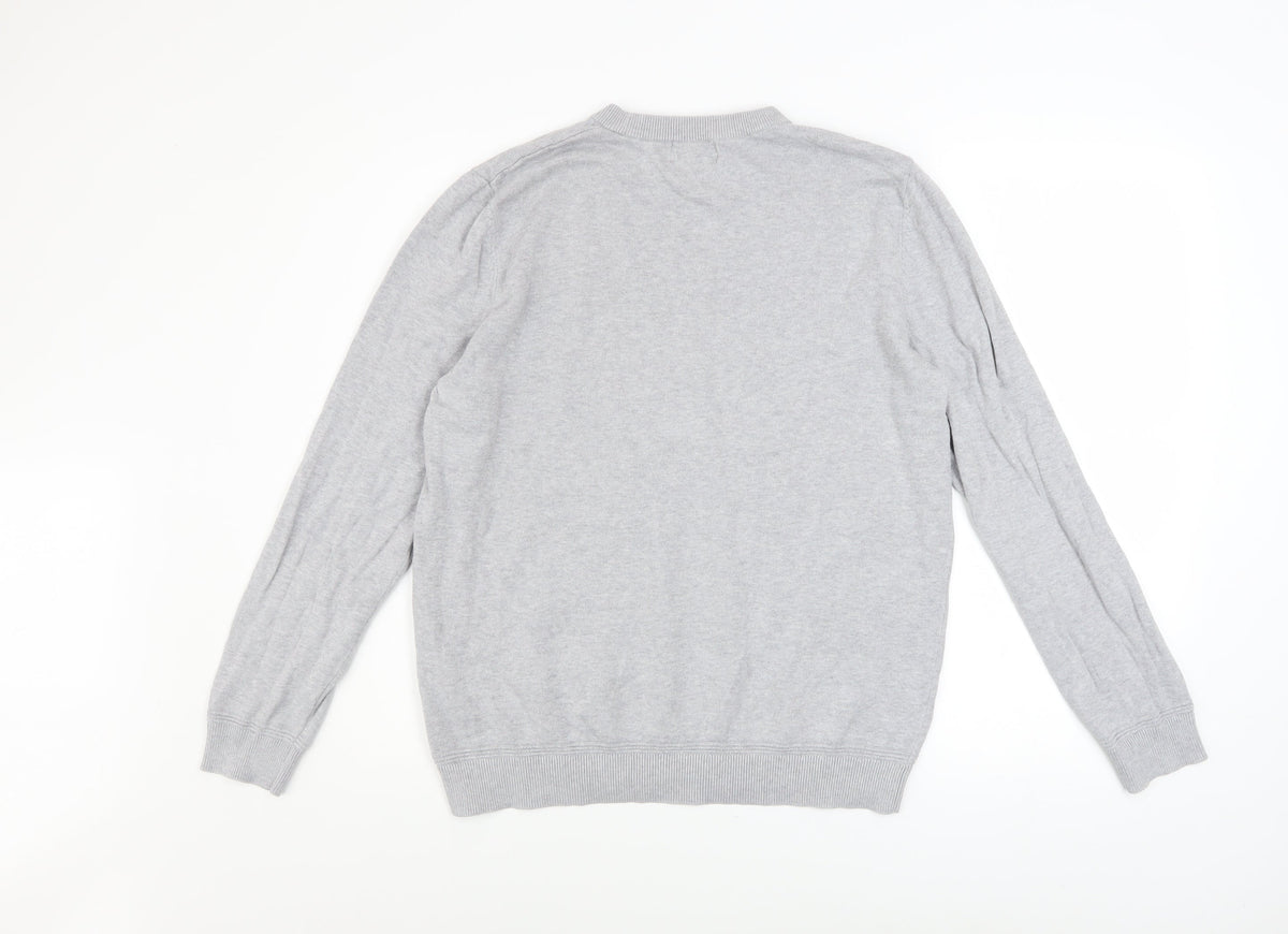 Mens UK Size M Topman Grey Pullover Jumper