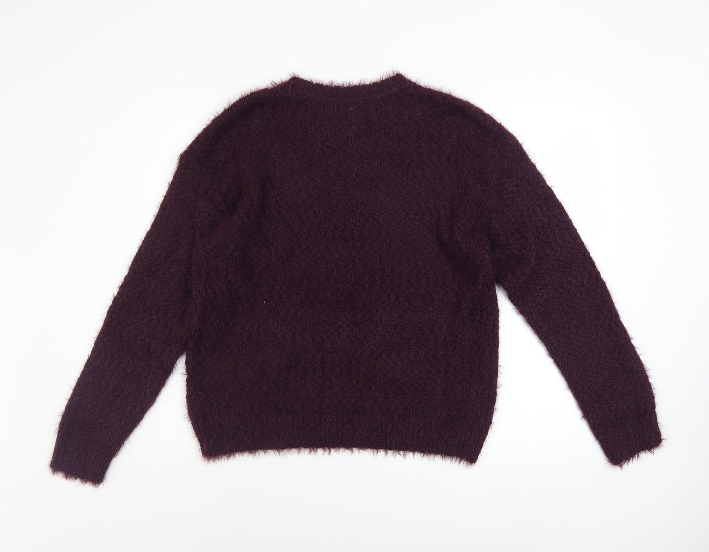Womens UK Size M Marks and Spencer Purple Pullover Jumper