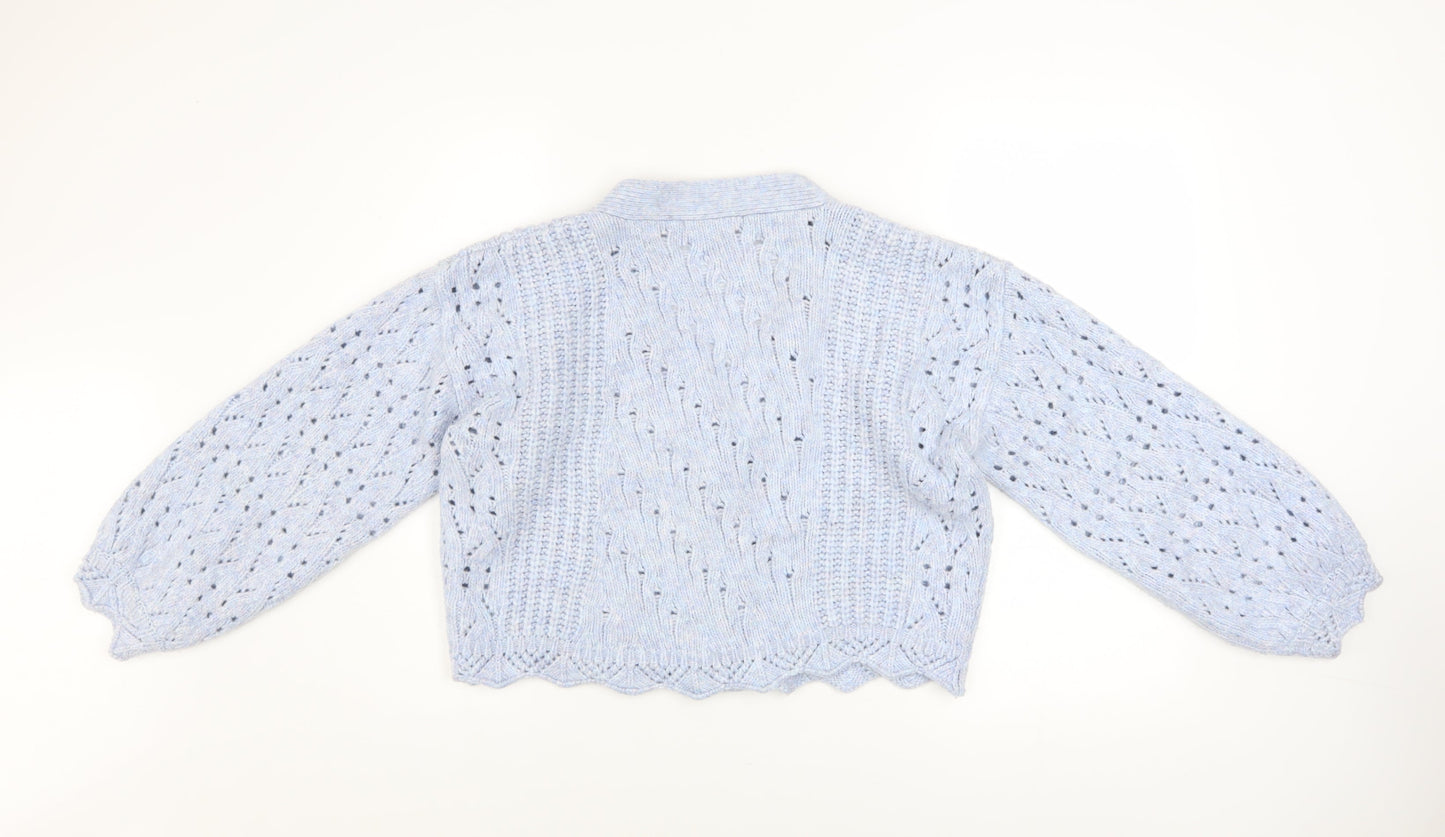 Womens UK Size S George Blue Cardigan Jumper