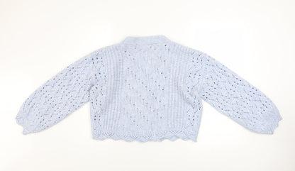 Womens UK Size S George Blue Cardigan Jumper