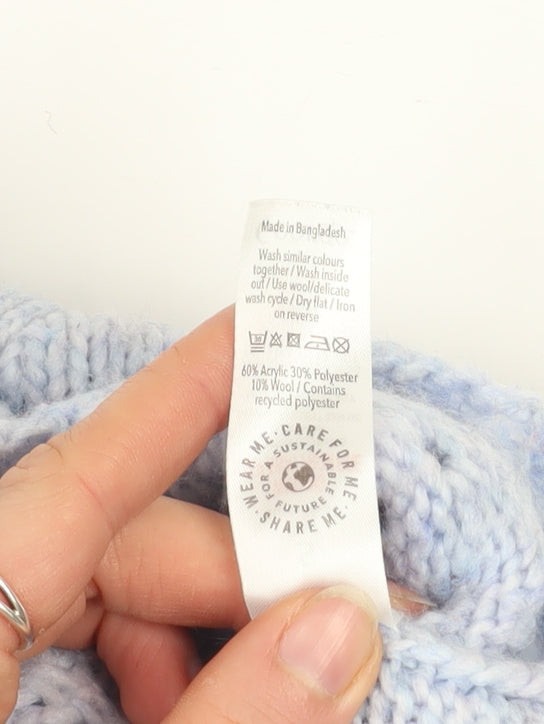 Womens UK Size S George Blue Cardigan Jumper