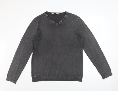 Mens UK Size M Tokyo Laundry Grey Pullover Jumper