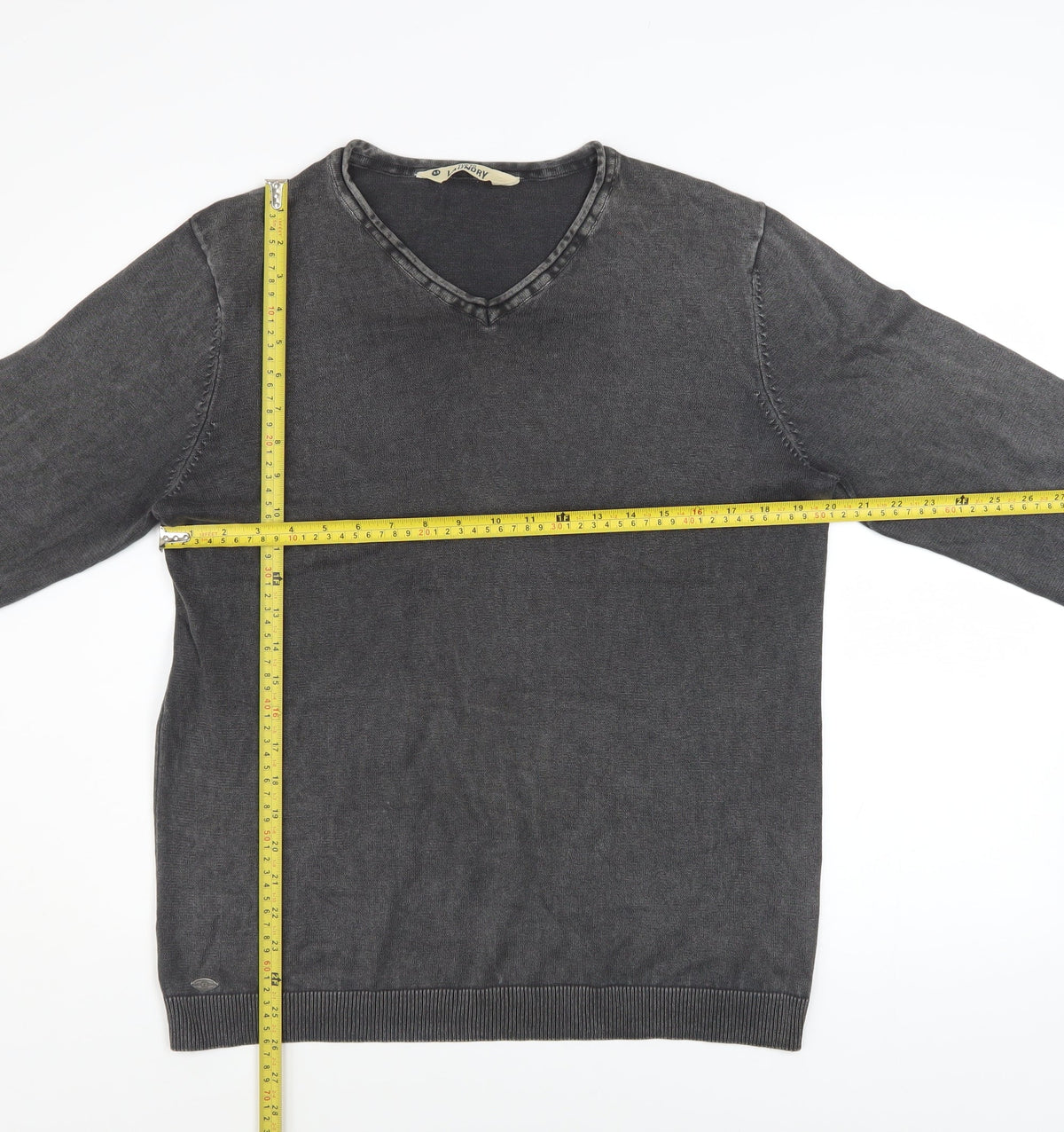 Mens UK Size M Tokyo Laundry Grey Pullover Jumper