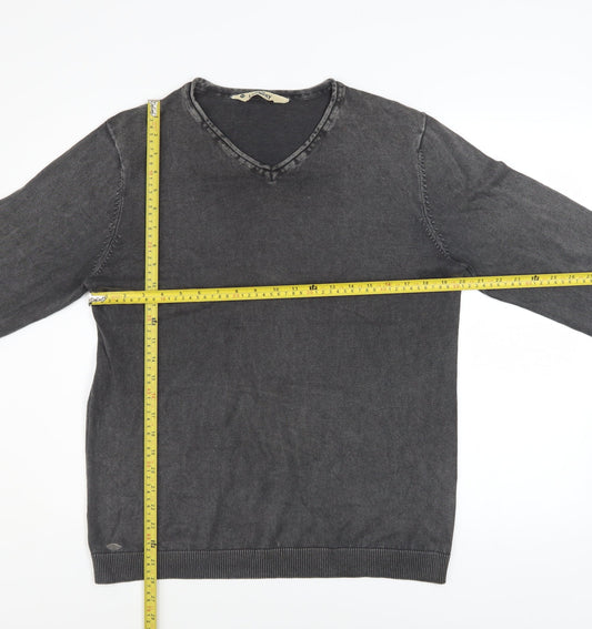 Mens UK Size M Tokyo Laundry Grey Pullover Jumper
