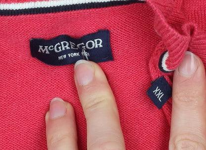 Mens UK Size 2XL McGregor Red Pullover Jumper
