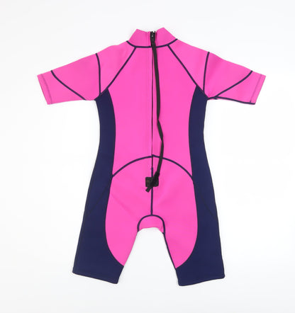 St. Bernard for Dunnes Girls Pink Wetsuit 7-8 Years UV Protection Swimwear