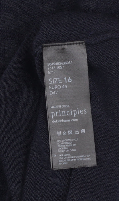 Womens UK Size 16 Principles Black Pullover Jumper
