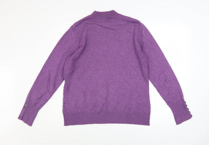 Womens UK Size XL Micha Purple Pullover Jumper