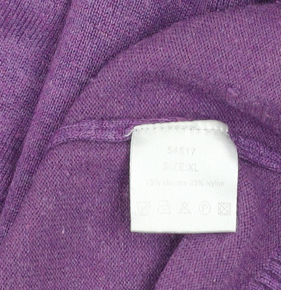 Womens UK Size XL Micha Purple Pullover Jumper
