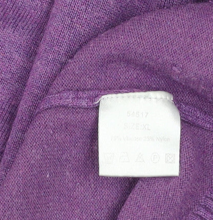 Womens UK Size XL Micha Purple Pullover Jumper