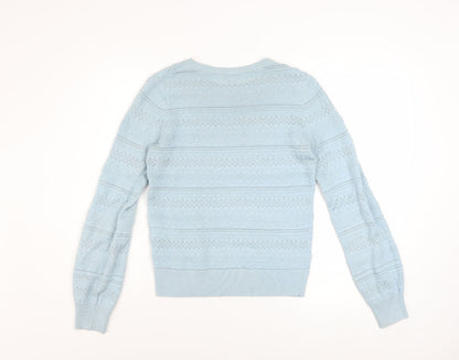 Womens UK Size 8 Warehouse Blue Pullover Jumper