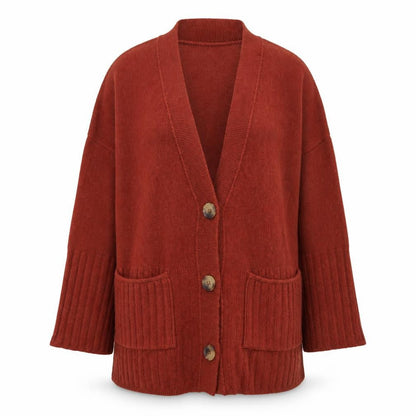 Womens UK Size 12 FW Bridge Brown Cardigan Jumper