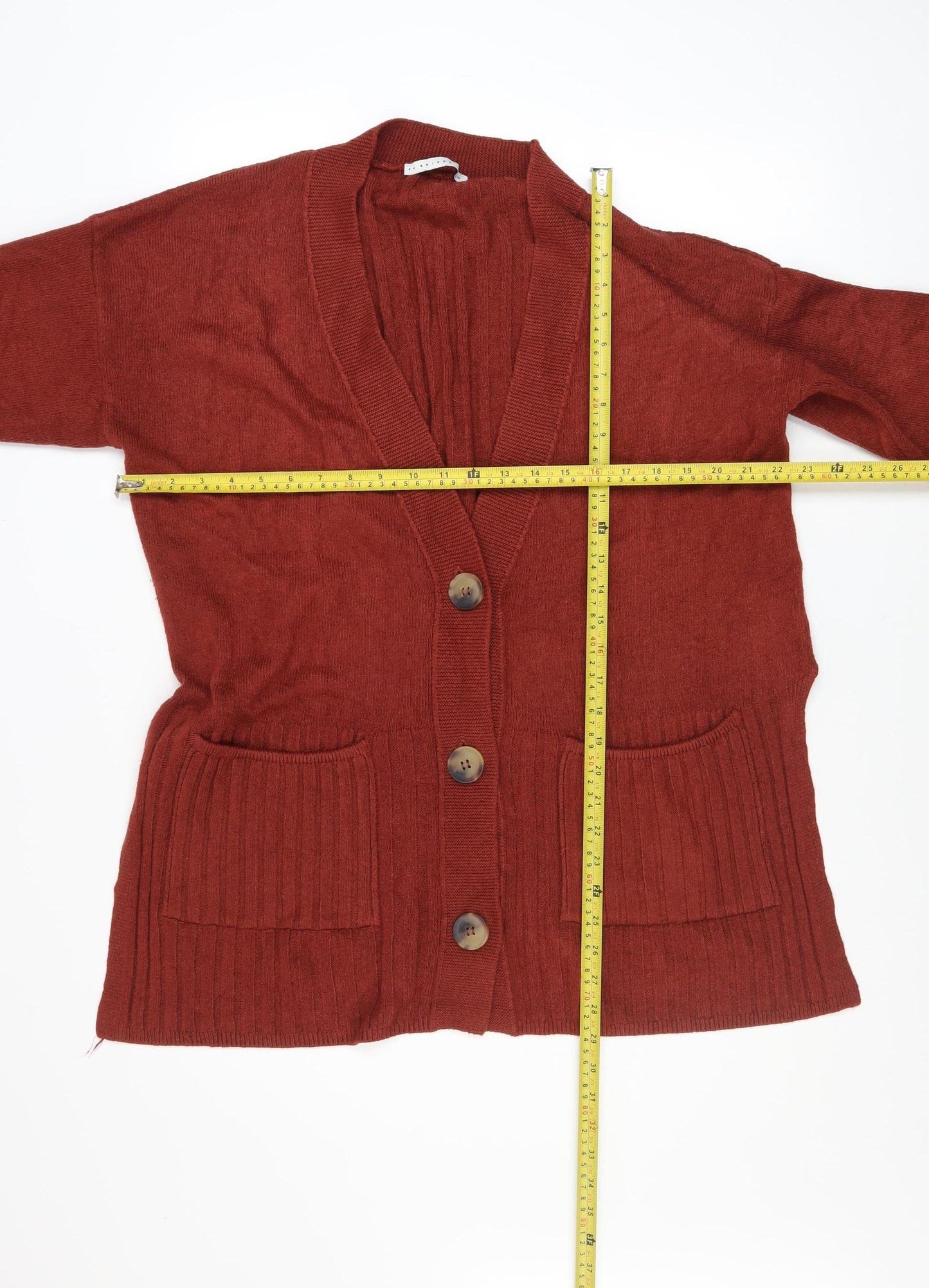 Womens UK Size 12 FW Bridge Brown Cardigan Jumper