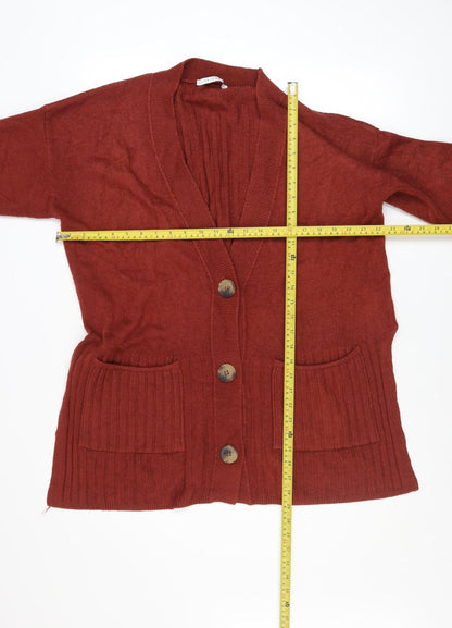 Womens UK Size 12 FW Bridge Brown Cardigan Jumper