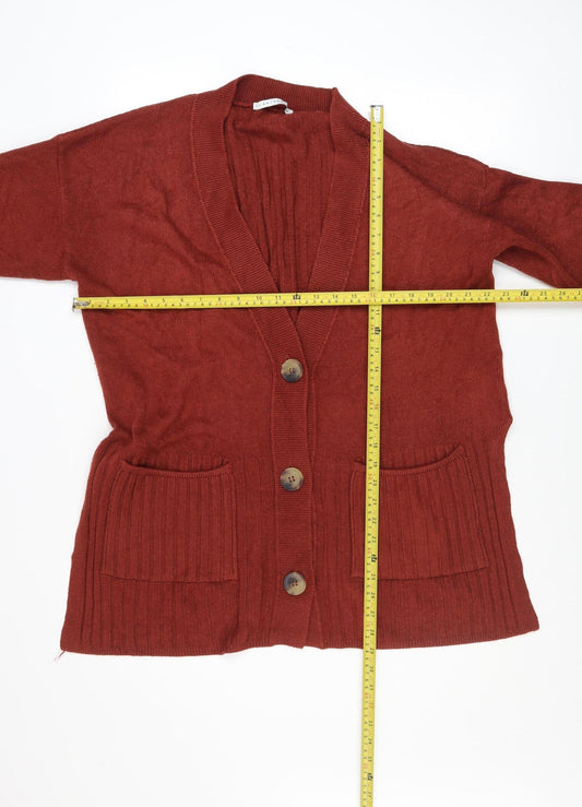 Womens UK Size 12 FW Bridge Brown Cardigan Jumper