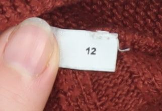 Womens UK Size 12 FW Bridge Brown Cardigan Jumper