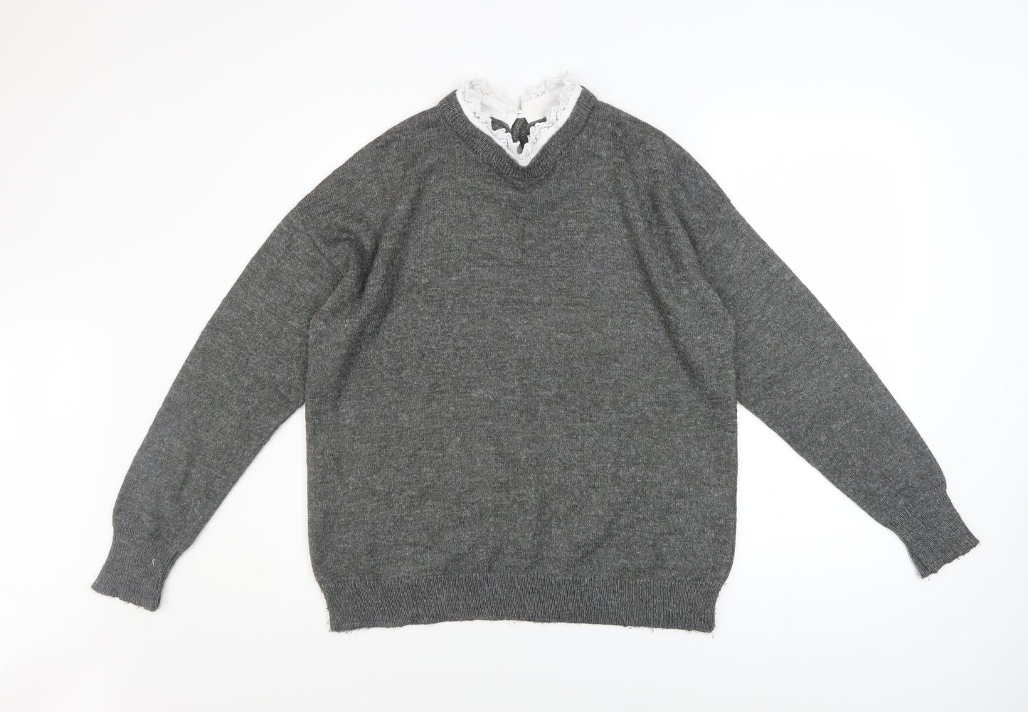 Womens UK Size L RR Grey Pullover Jumper
