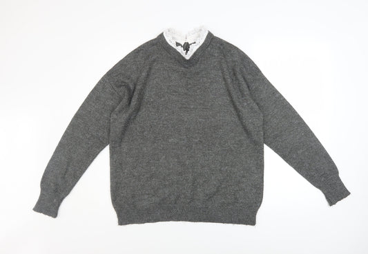 Womens UK Size L RR Grey Pullover Jumper