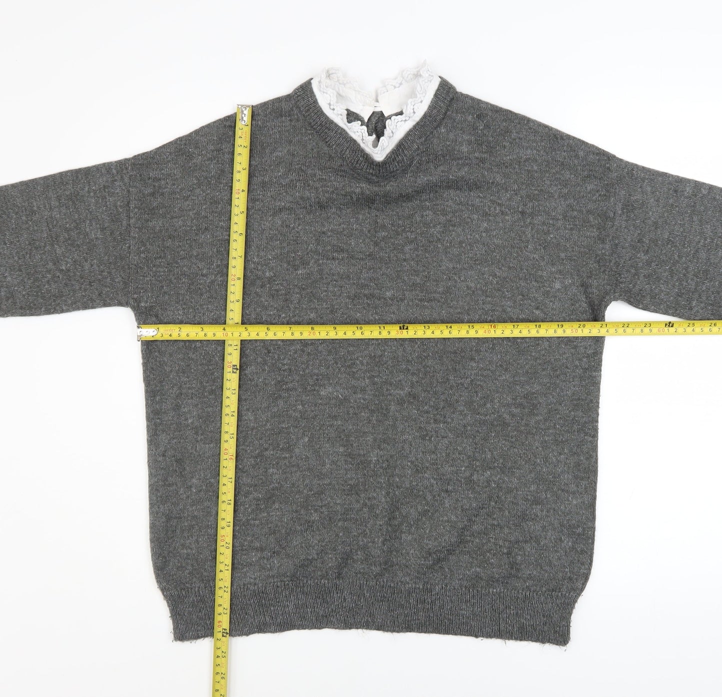 Womens UK Size L RR Grey Pullover Jumper