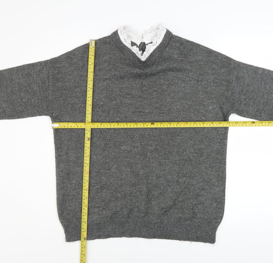 Womens UK Size L RR Grey Pullover Jumper