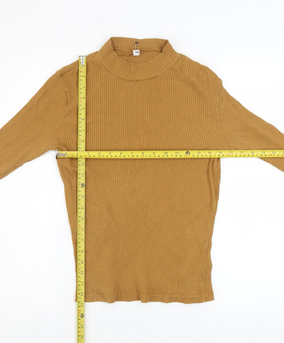 Womens UK Size S Uniqlo Brown Pullover Jumper