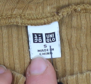 Womens UK Size S Uniqlo Brown Pullover Jumper