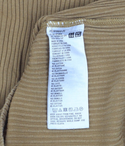 Womens UK Size S Uniqlo Brown Pullover Jumper