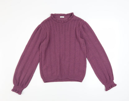 Girls UK Size 14 Years NEXT Purple Pullover Jumper