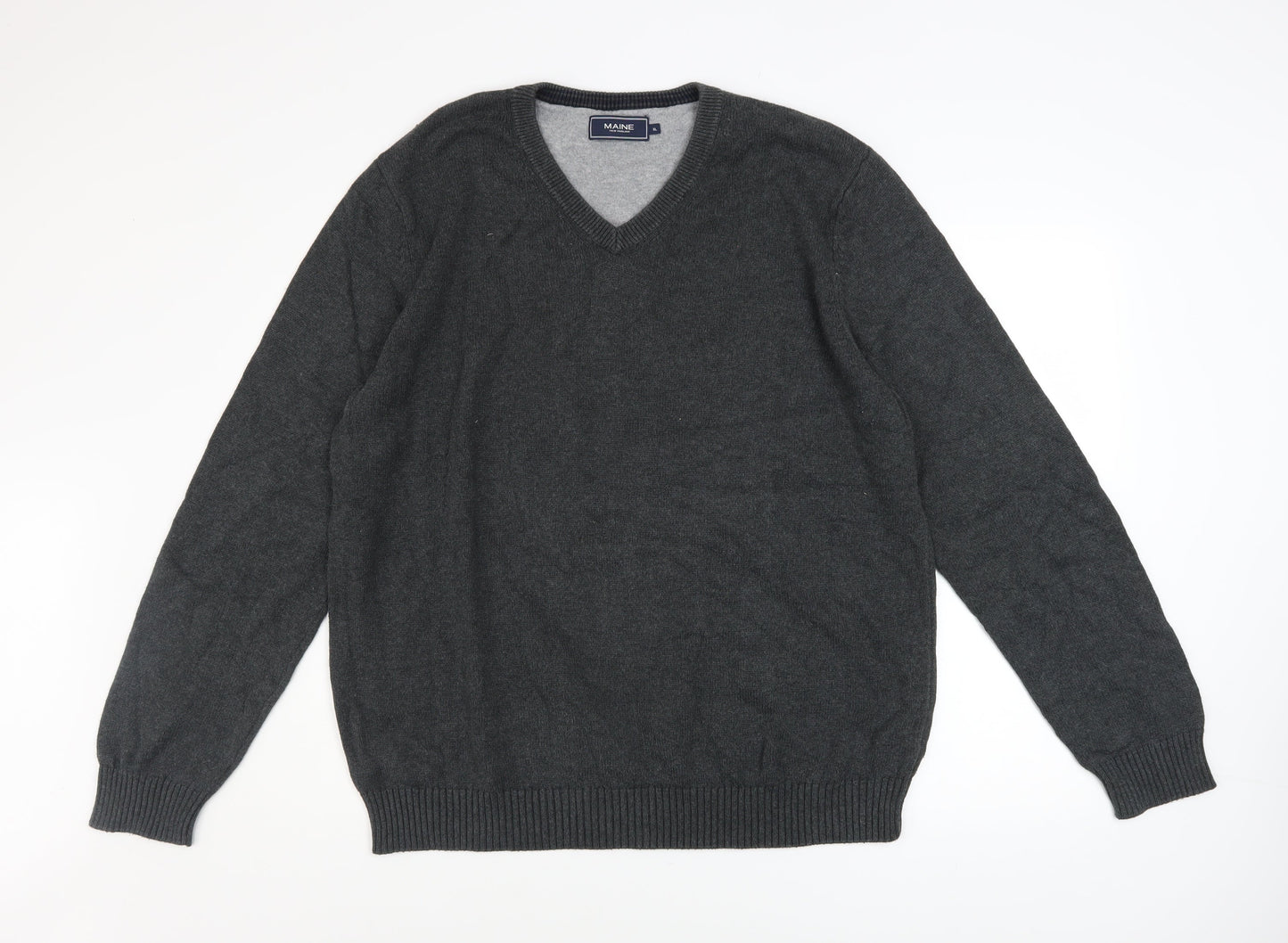 Mens UK Size XL Maine New England Grey Pullover Jumper