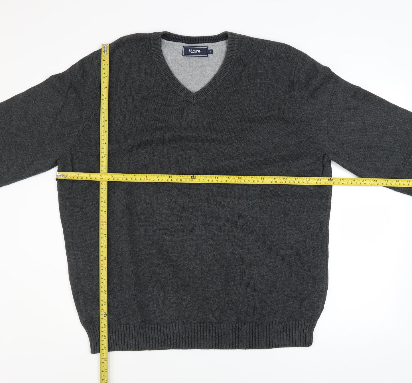 Mens UK Size XL Maine New England Grey Pullover Jumper