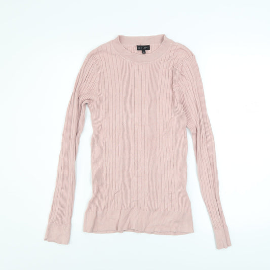Womens UK Size 14 New Look Pink Pullover Jumper