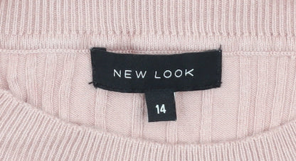 Womens UK Size 14 New Look Pink Pullover Jumper