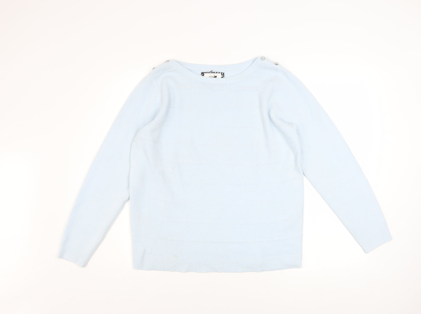 Womens UK Size 14 Maine New England Blue Pullover Jumper