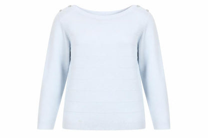 Womens UK Size 14 Maine New England Blue Pullover Jumper